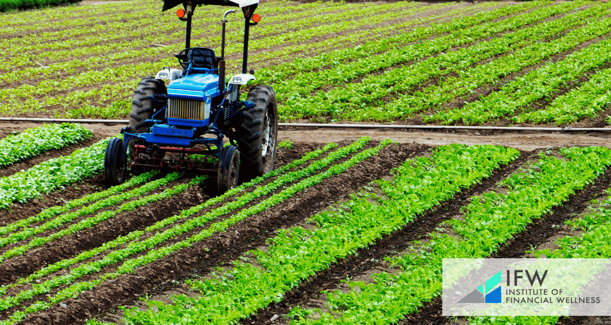 An image sowing agricultural land