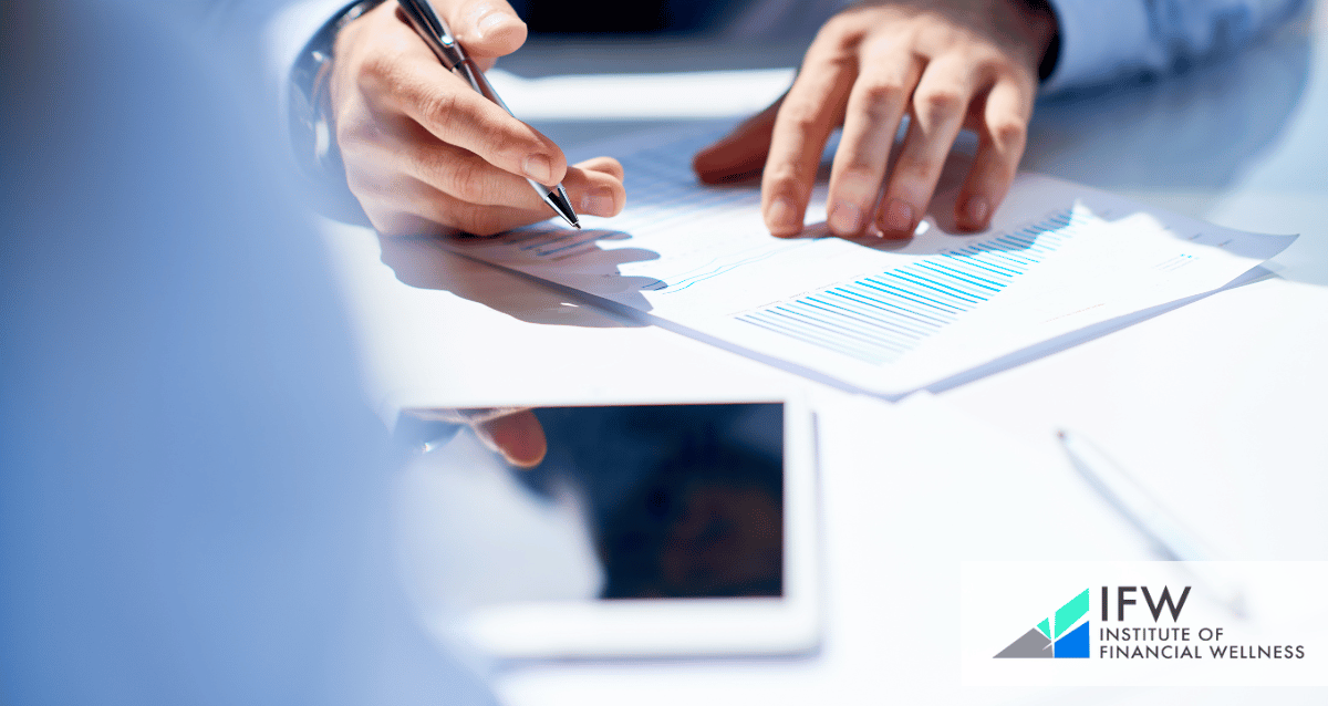 A financial advisor with a client