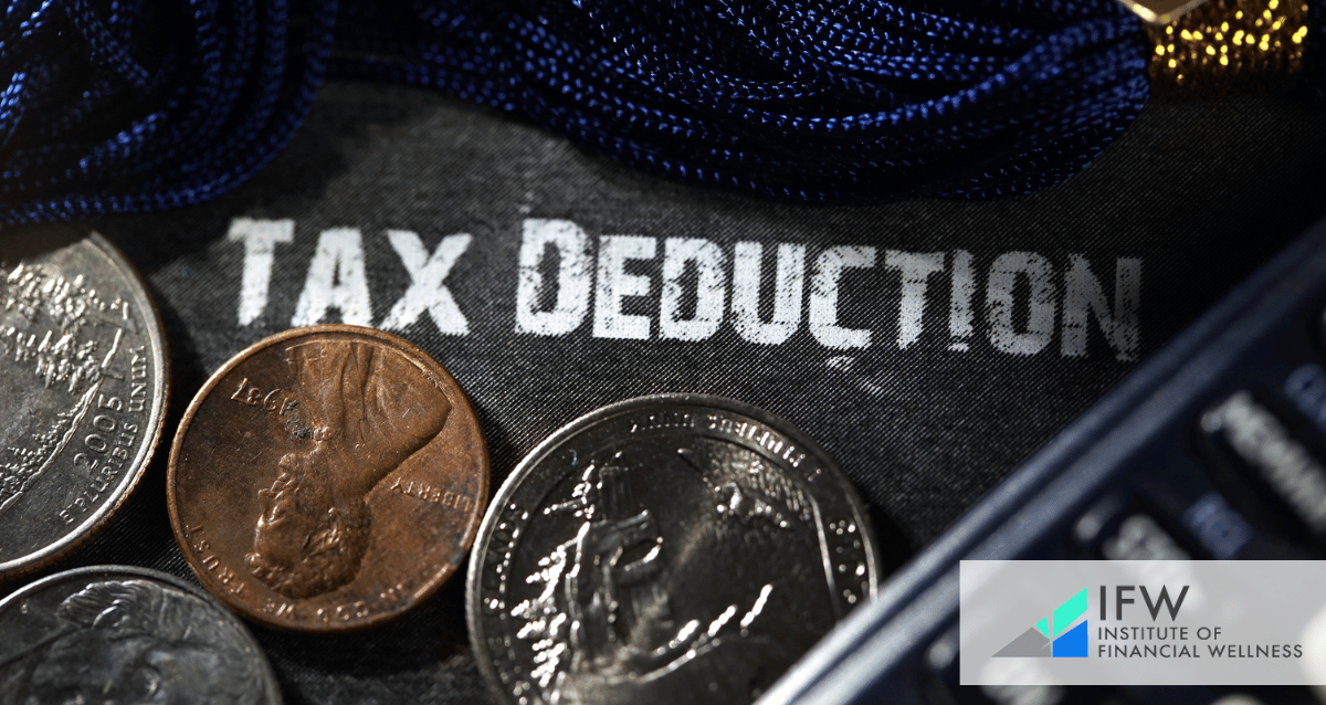An image with the word "tex deduction" and coins
