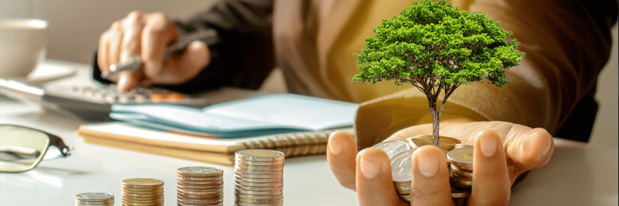 An illustration depicting the concept of investing