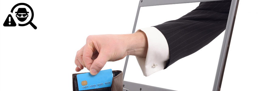 An illustration depicting various types of fraud including identity theft and credit card fraud.