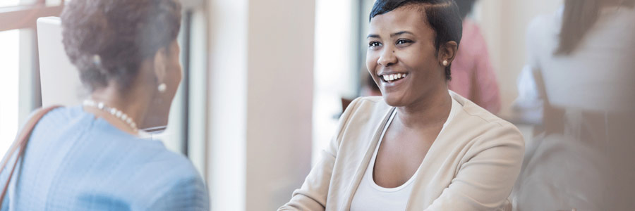 Representation of a woman opening a joint brokerage account.
