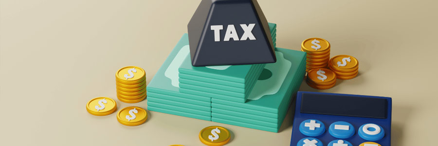 Illustration to represent tax implications